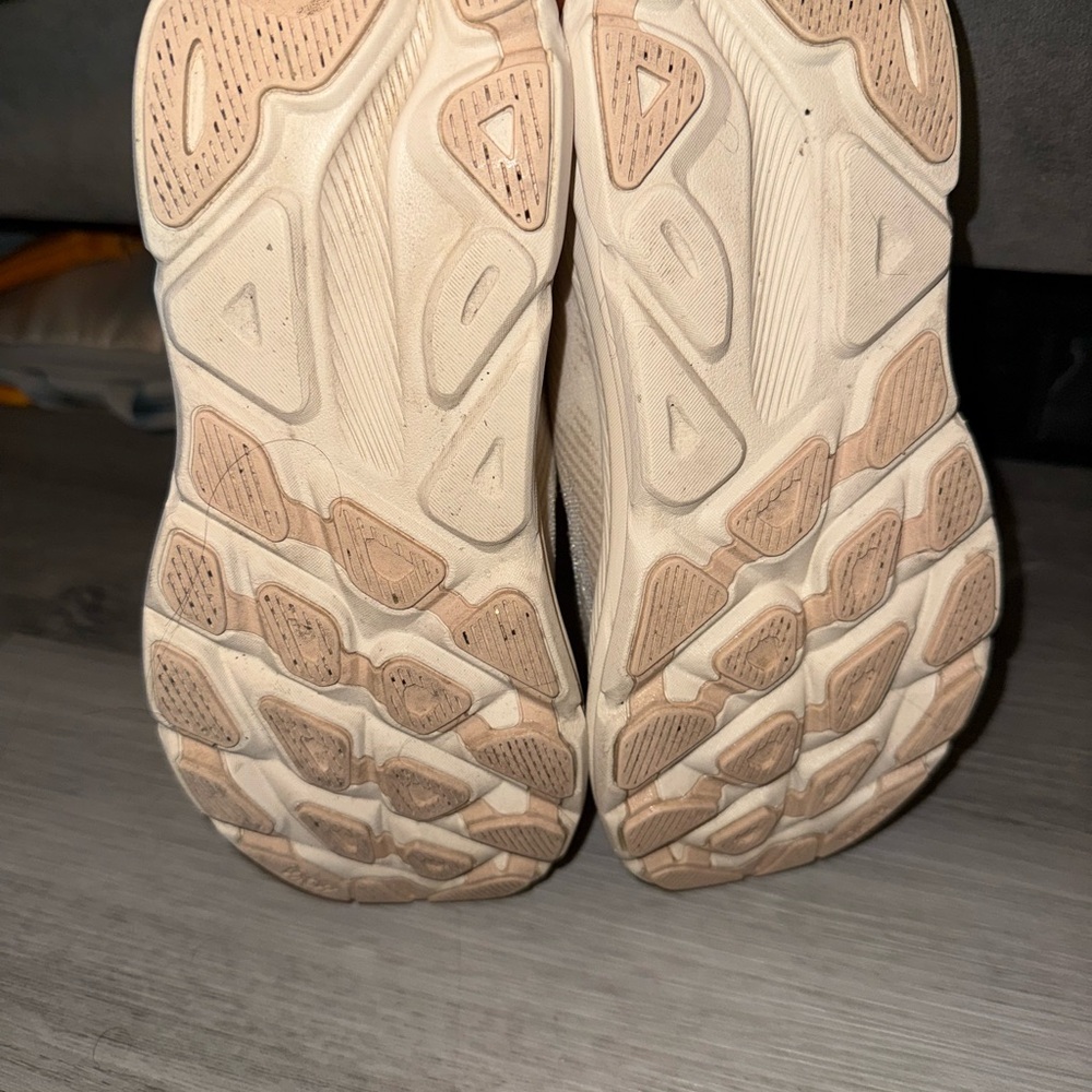 Hoka Women's Cream Athletic Shoes - Picture 6 of 6